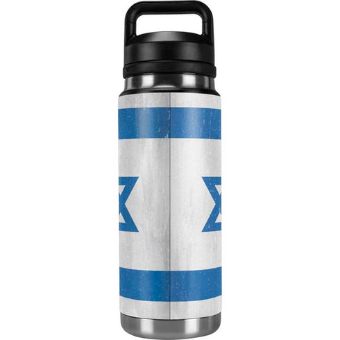 Israel Flag Distressed YETI Rambler 26oz Bottle Skin