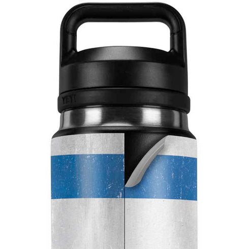 Israel Flag Distressed YETI Rambler 26oz Bottle Skin