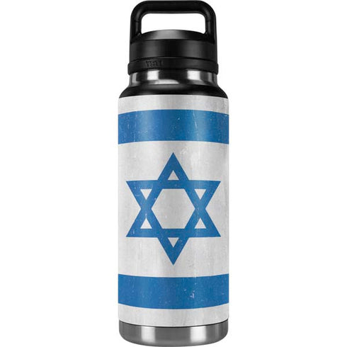 Israel Flag Distressed YETI Rambler 36oz Bottle Skin