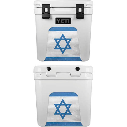 Israel Flag Distressed YETI Roadie 24 Hard Cooler Skin