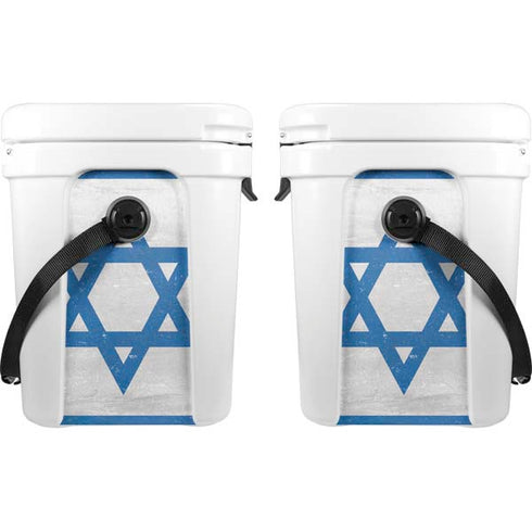 Israel Flag Distressed YETI Roadie 24 Hard Cooler Skin