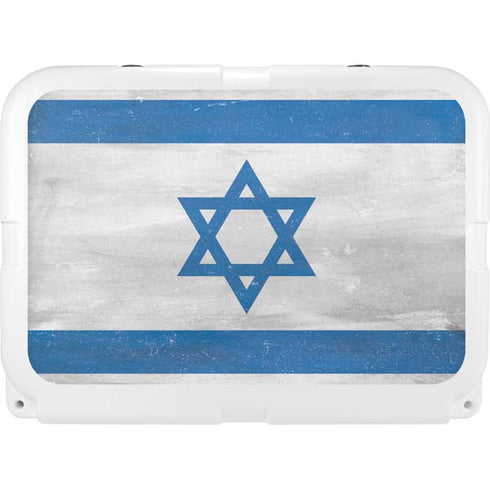 Israel Flag Distressed YETI Tundra 35 Hard Cooler Skin