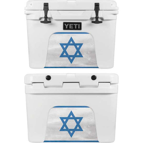 Israel Flag Distressed YETI Tundra 35 Hard Cooler Skin