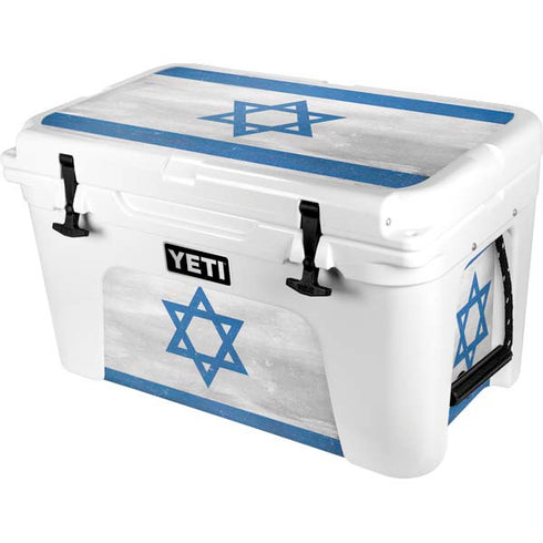 Israel Flag Distressed YETI Tundra 45 Hard Cooler Skin