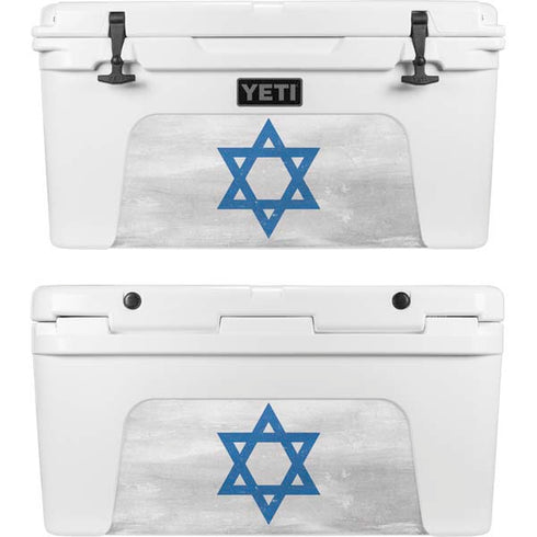 Israel Flag Distressed YETI Tundra 65 Hard Cooler Skin