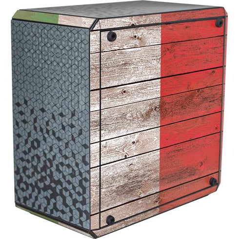Italian Flag Dark Wood Cooler Master MasterBox Q300L Mini Tower Skin