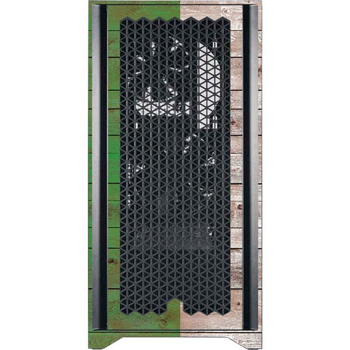 Italian Flag Dark Wood Corsair 4000D Tempered Glass Mid-Tower ATX Case Skin