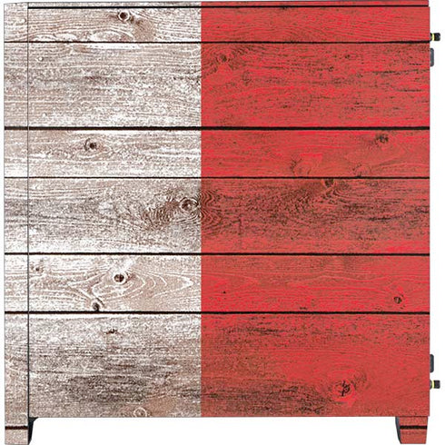Italian Flag Dark Wood Corsair 4000D Tempered Glass Mid-Tower ATX Case Skin