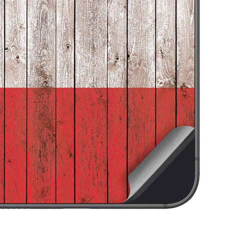 Italian Flag Dark Wood Galaxy A14 5G Skin