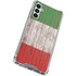 Italian Flag Dark Wood Galaxy A15 5G Clear Case