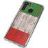 Italian Flag Dark Wood Galaxy A21 Clear Case