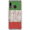 Italian Flag Dark Wood Galaxy A30 Clear Case