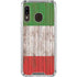 Italian Flag Dark Wood Galaxy A30 Clear Case