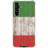 Italian Flag Dark Wood Galaxy A54 5G Clear Case
