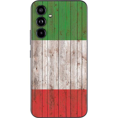 Italian Flag Dark Wood Galaxy A54 5G Skin