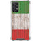 Italian Flag Dark Wood Galaxy A72 5G Clear Case
