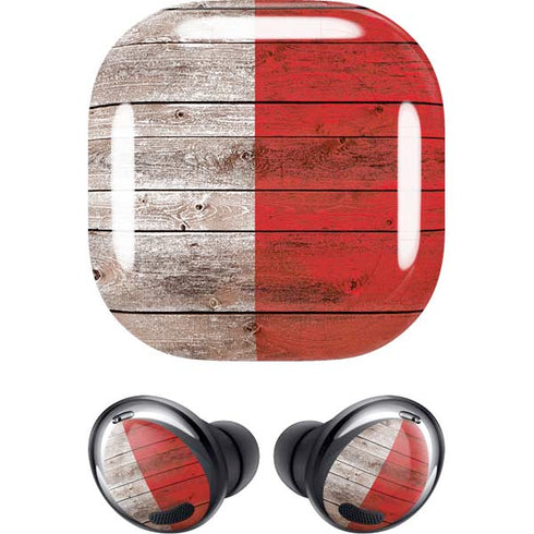 Italian Flag Dark Wood Galaxy Buds Pro Skin