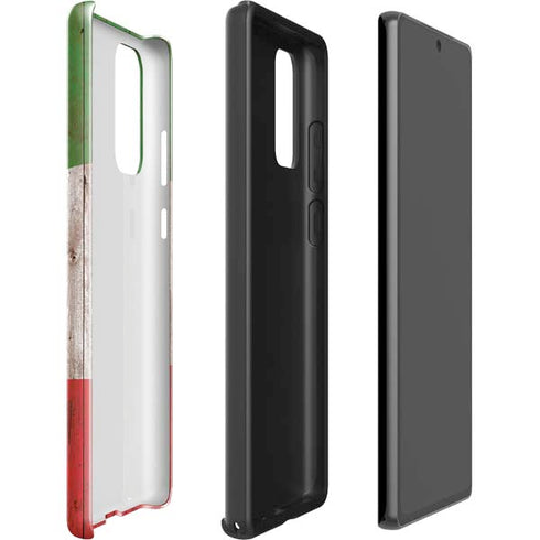 Italian Flag Dark Wood Galaxy Note20 5G Pro Case