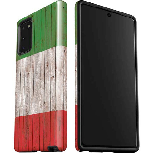 Italian Flag Dark Wood Galaxy Note20 5G Pro Case