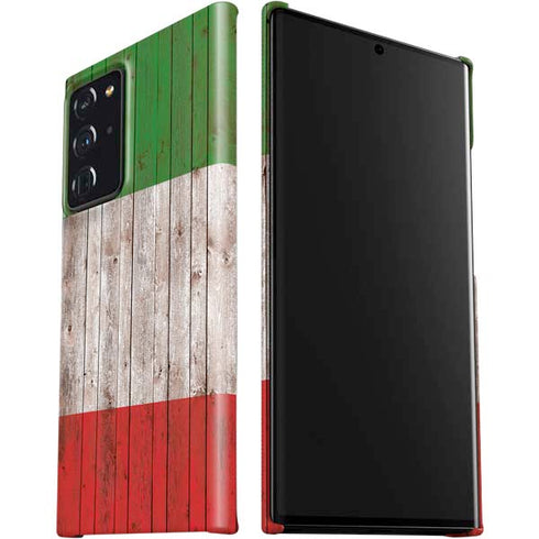 Italian Flag Dark Wood Galaxy Note20 Ultra 5G Lite Case