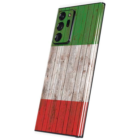 Italian Flag Dark Wood Galaxy Note20 Ultra 5G Skin