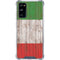 Italian Flag Dark Wood Galaxy S20 FE Clear Case