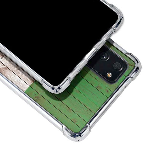 Italian Flag Dark Wood Galaxy S20 FE Clear Case