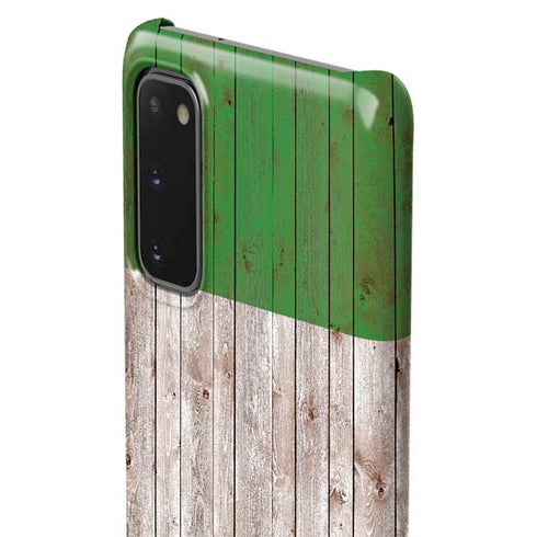 Italian Flag Dark Wood Galaxy S20 Lite Case