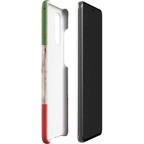 Italian Flag Dark Wood Galaxy S20 Lite Case