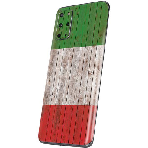 Italian Flag Dark Wood Galaxy S20 Plus Skin