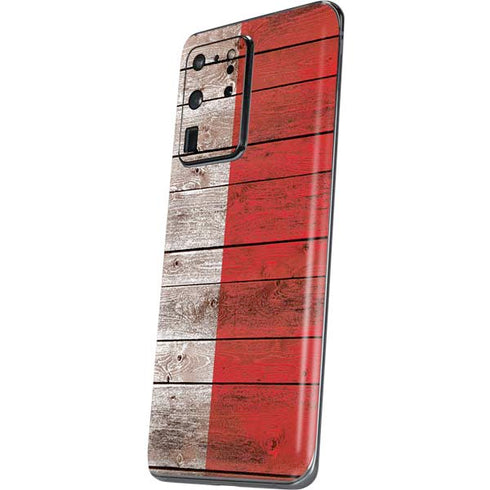 Italian Flag Dark Wood Galaxy S20 Ultra 5G Skin