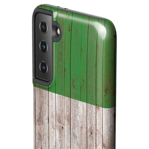 Italian Flag Dark Wood Galaxy S21 Plus 5G Pro Case