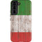 Italian Flag Dark Wood Galaxy S22 Pro Case