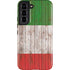 Italian Flag Dark Wood Galaxy S22 Pro Case