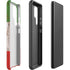 Italian Flag Dark Wood Galaxy S22 Ultra Pro Case