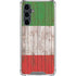 Italian Flag Dark Wood Galaxy S23 FE Clear Case