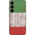 Italian Flag Dark Wood Galaxy S23 Skin
