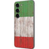 Italian Flag Dark Wood Galaxy S23 Skin
