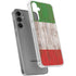 Italian Flag Dark Wood Galaxy S24 Plus Clear Case