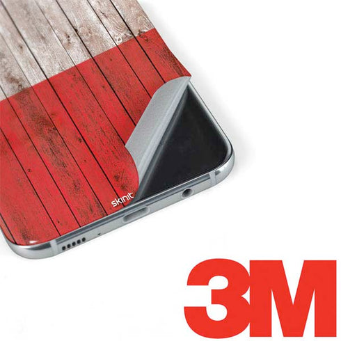 Italian Flag Dark Wood Galaxy S8 Skin