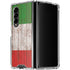 Italian Flag Dark Wood Galaxy Z Fold4 5G Clear Case