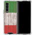 Italian Flag Dark Wood Galaxy Z Fold4 5G Clear Case
