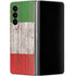 Italian Flag Dark Wood Galaxy Z Fold4 5G Skin