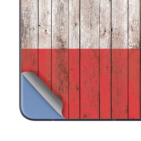 Italian Flag Dark Wood Galaxy Z Fold5 5G Skin