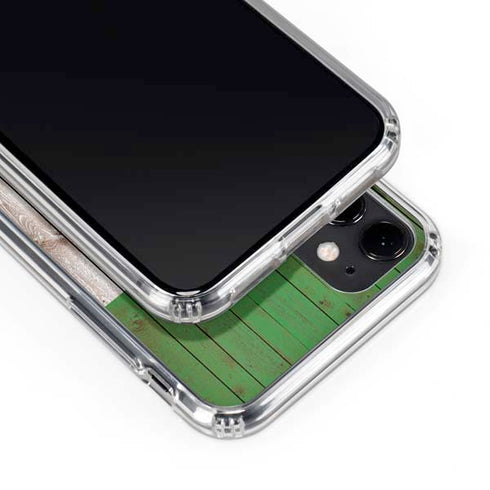 Italian Flag Dark Wood iPhone 11 Clear Case
