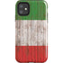 Italian Flag Dark Wood iPhone 11 Impact Case