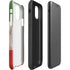 Italian Flag Dark Wood iPhone 11 Impact Case