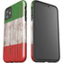 Italian Flag Dark Wood iPhone 11 Impact Case