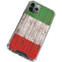 Italian Flag Dark Wood iPhone 11 Pro Max Clear Case