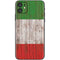 Italian Flag Dark Wood iPhone 11 Skin